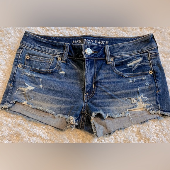American Eagle Shortie Jean Shorts - Picture 1 of 5